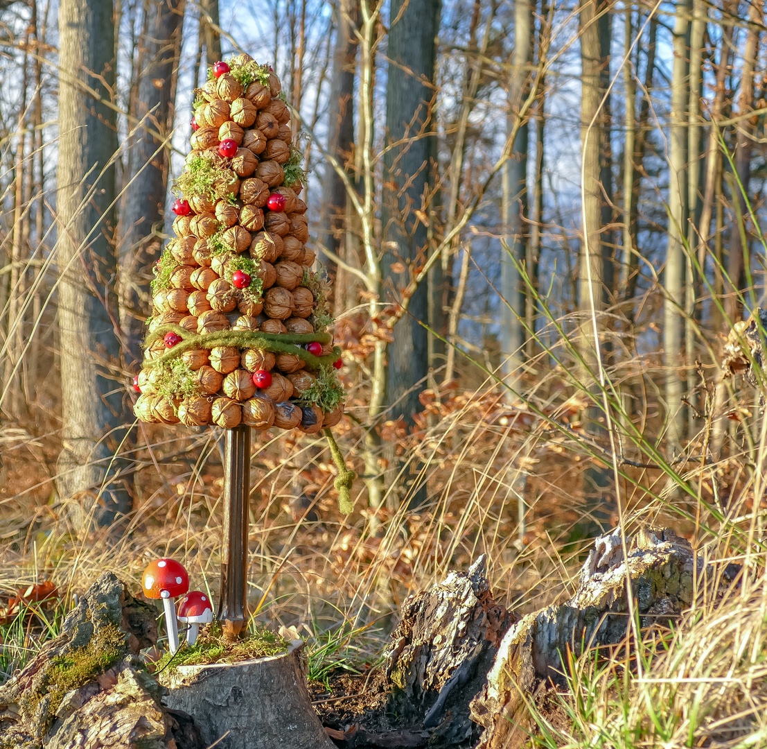 Weihnachtsbaum im Märchenwald