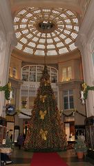 Weihnachtsbaum in der Einkaufpassage in Erfurt