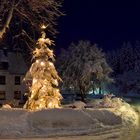 Weihnachtsbaum in der Winternacht