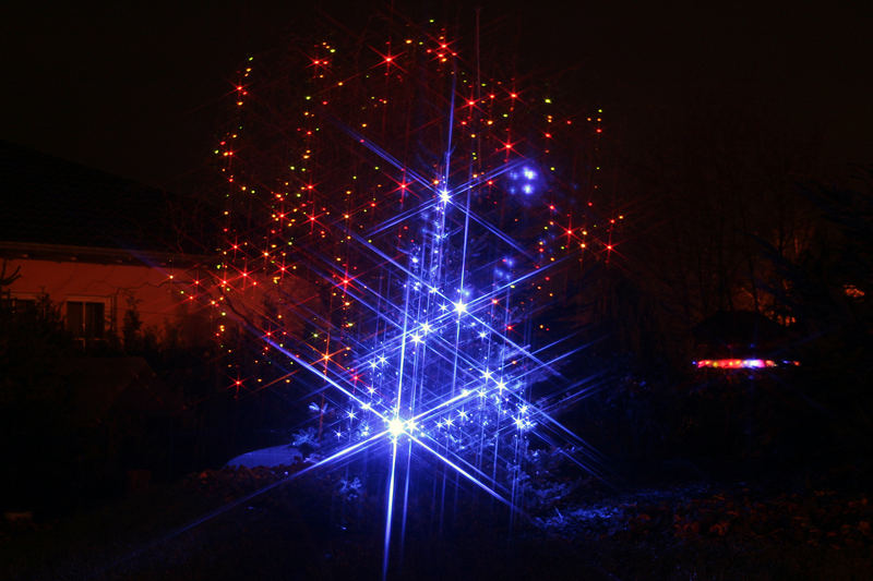 Weihnachtsbaumbeleuchtung 6 x Gitter (13.12.2006)