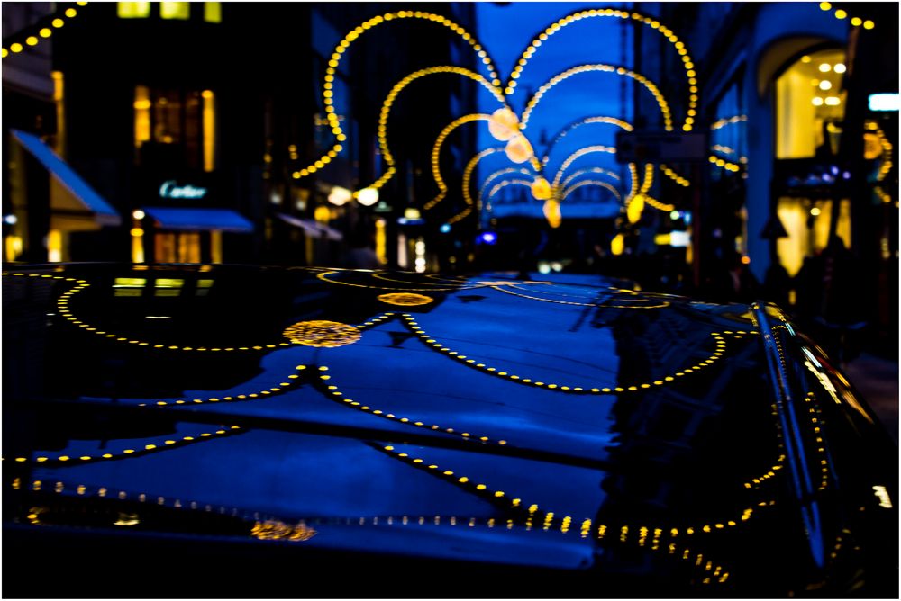 Weihnachtsbeleuchtung Foto & Bild spezial, spiegelung, motive