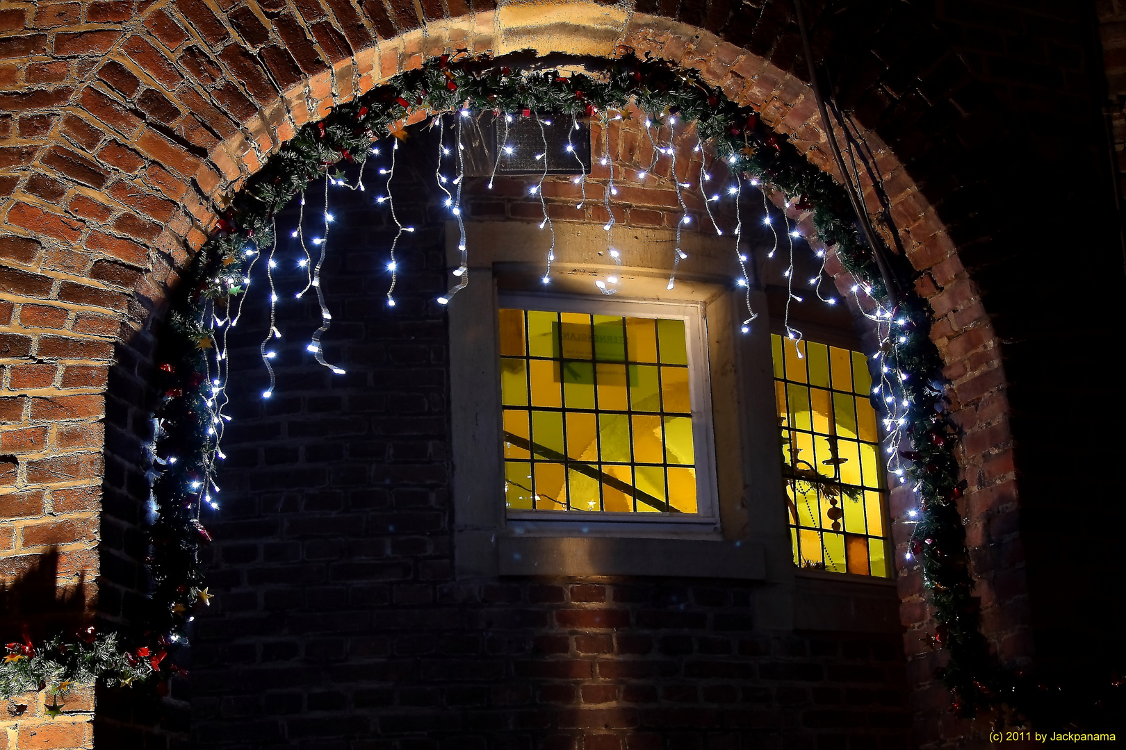 Weihnachtsbeleuchtung im Wasserschloss Wittringen