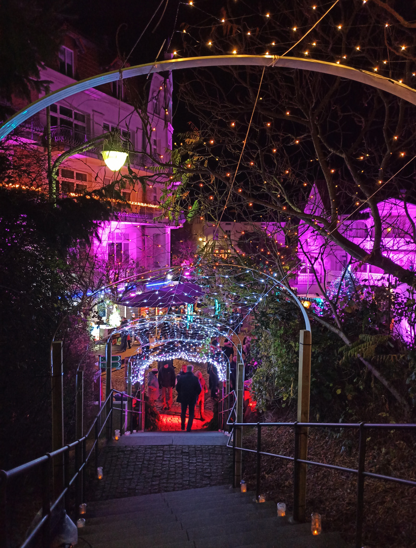 WeihnachtsBeleuchtung in der Altstadt Sassnitz