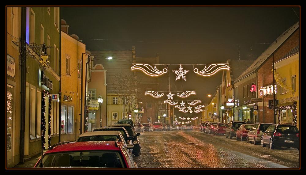 Weihnachtsbeleuchtung in Geiselhöring