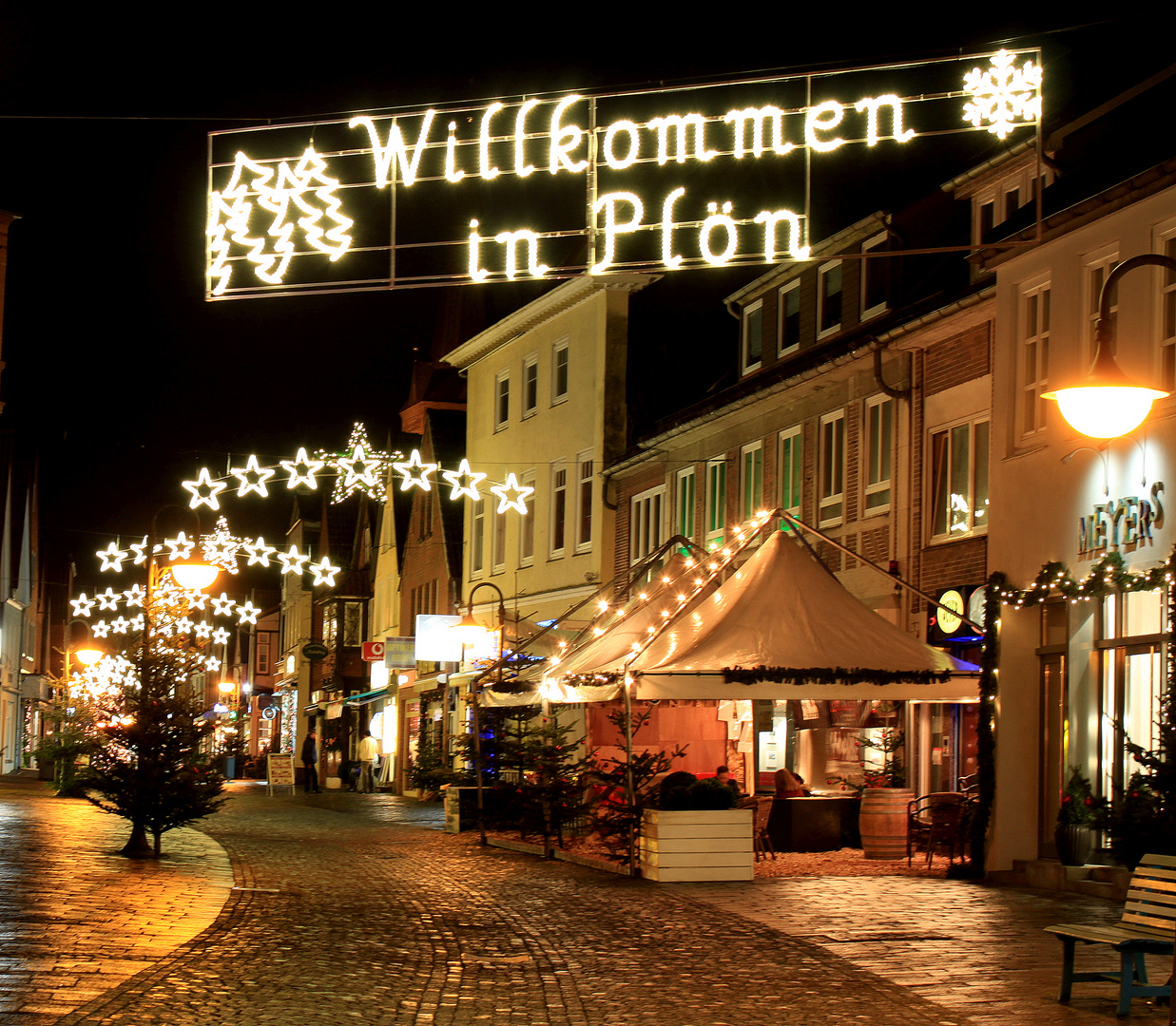 Weihnachtsbeleuchtung in Plön