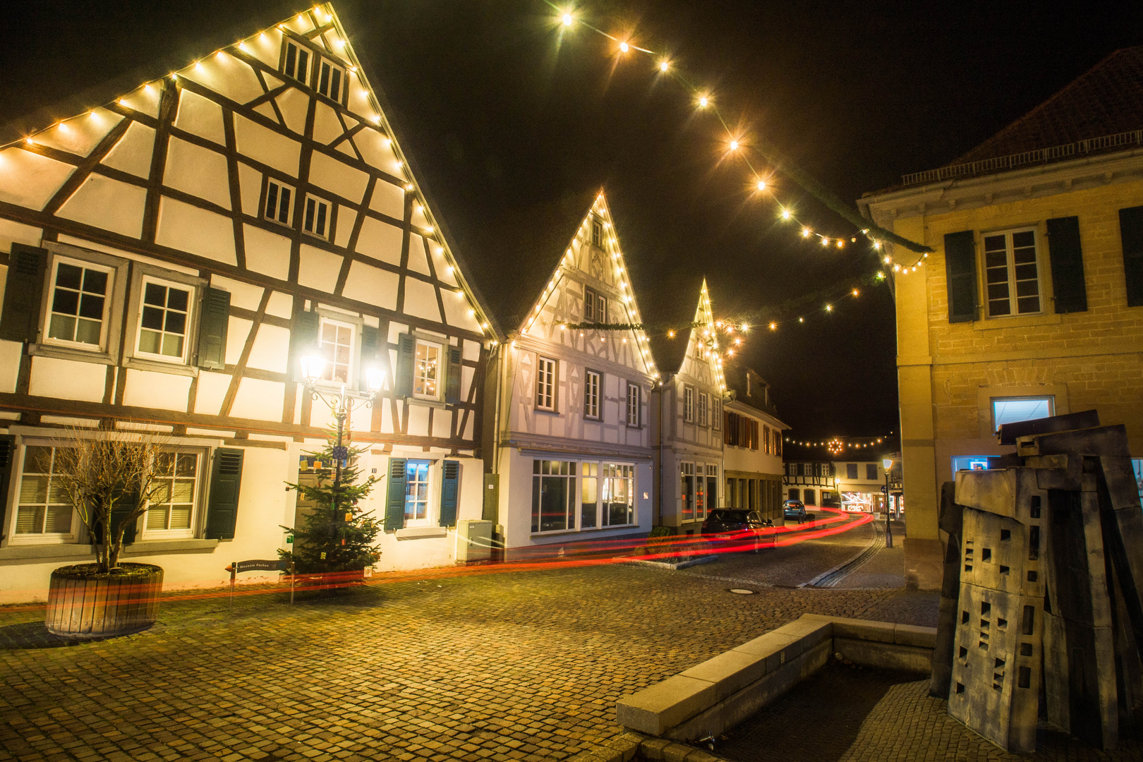 Weihnachtsbeleuchtung in Rockenhausen/ Nordpfalz