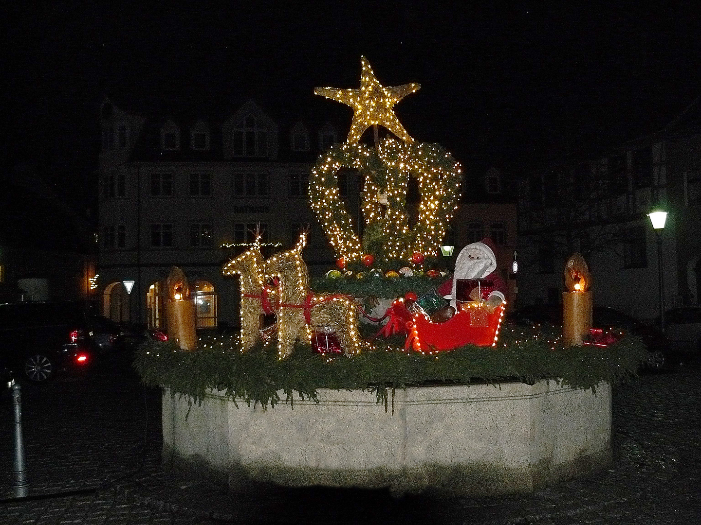 Weihnachtsbrunnen 2017 in Triptis