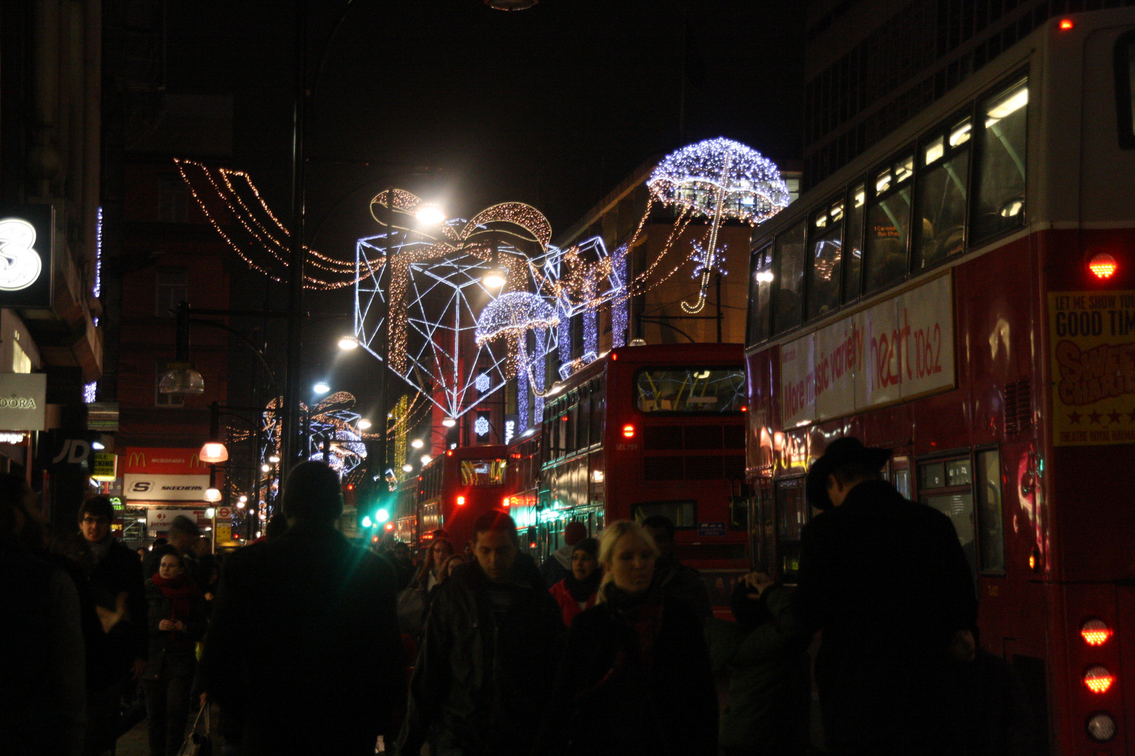 Weihnachtsdeko auf der Regent Street