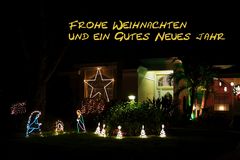 Weihnachtsdekoration in unser Nachbarschaft