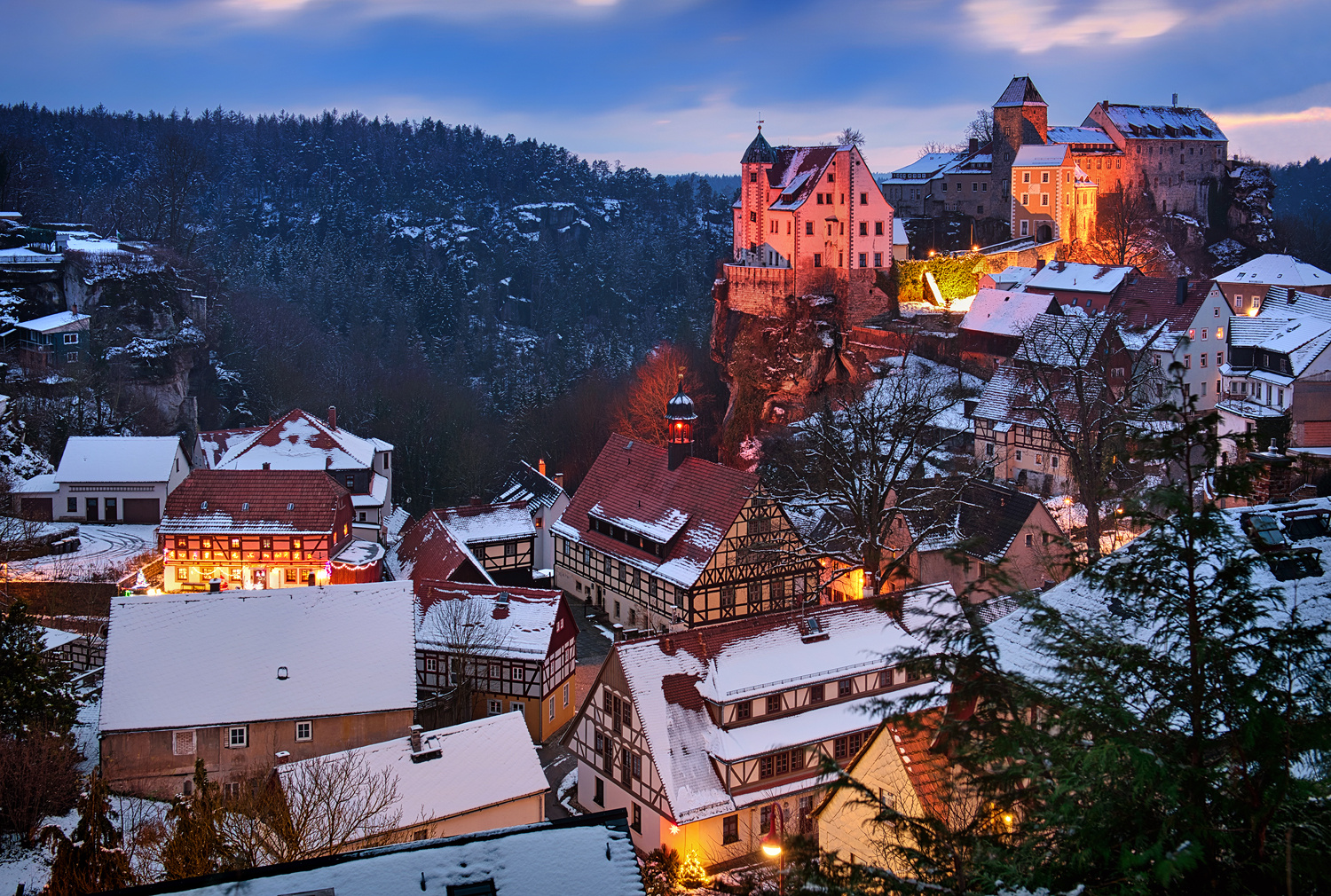 Weihnachtsgrüße aus Hohnstein