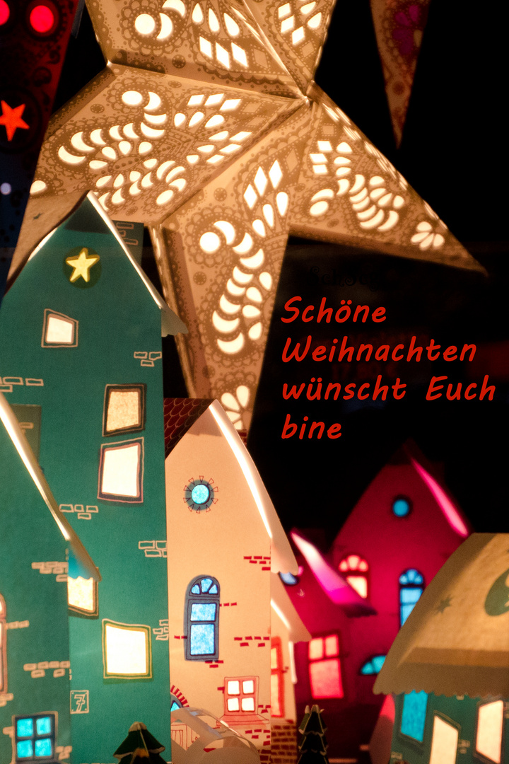 Weihnachtsgrüße von bine