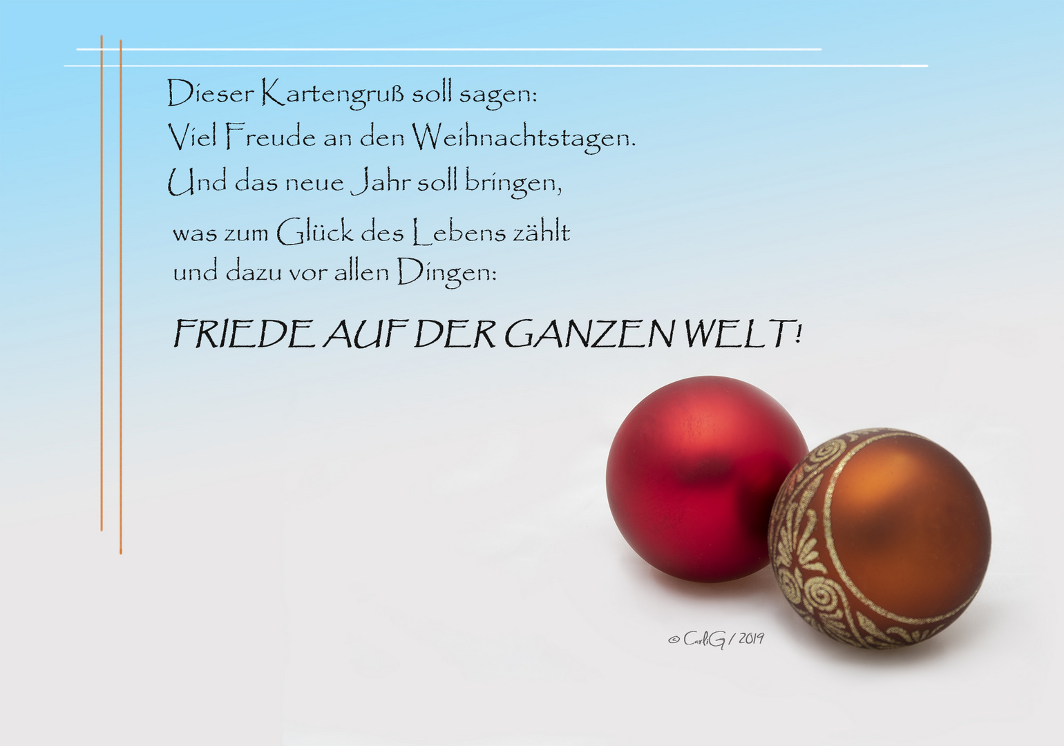 Weihnachtsgruß 2019