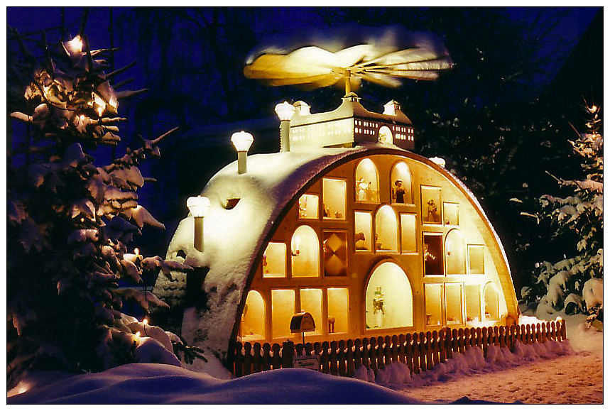 Weihnachtsgruß aus dem Erzgebirge... Foto & Bild gratulation und