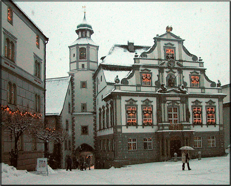 Weihnachtsgruß aus Wangen im Allgäu