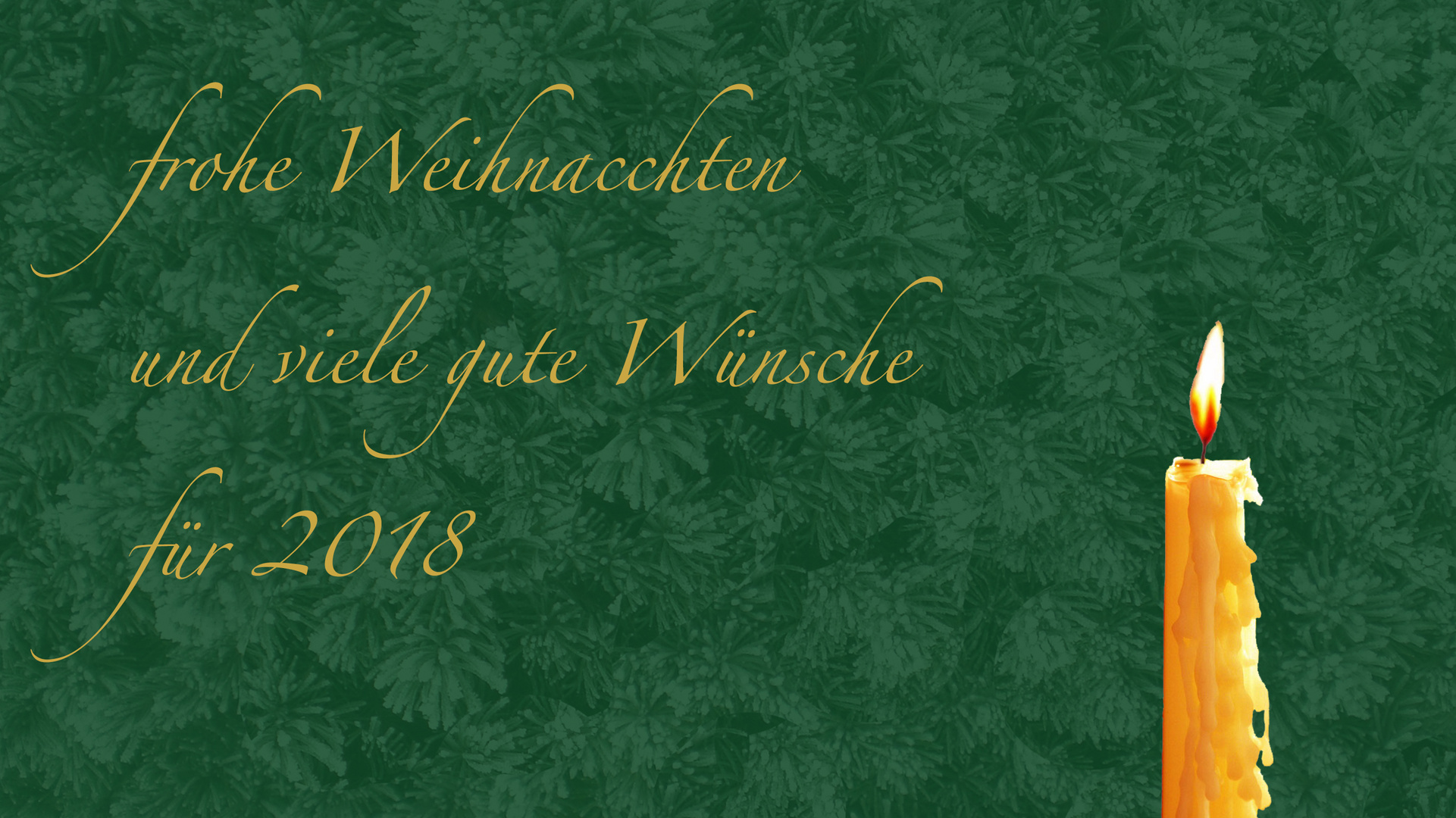 Weihnachtsgruß und gute Wünsche für 2018