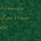 Weihnachtsgruß und gute Wünsche für 2018