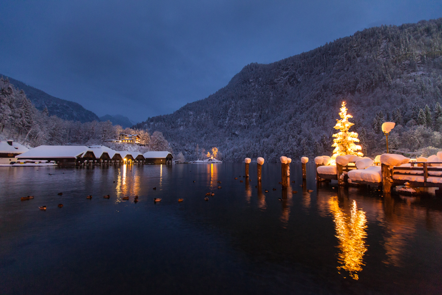 Weihnachtsidylle am Königssee