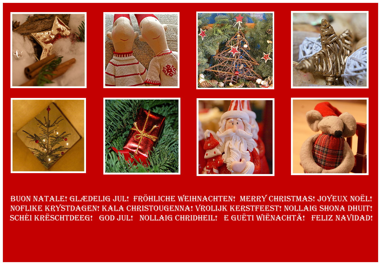 Weihnachtskarte 2009 - 8er