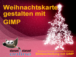 Weihnachtskarte mit GIMP