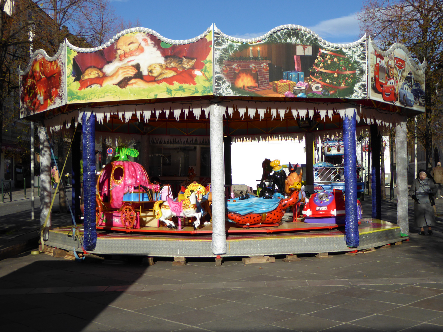 Weihnachtskarussell für Kinder