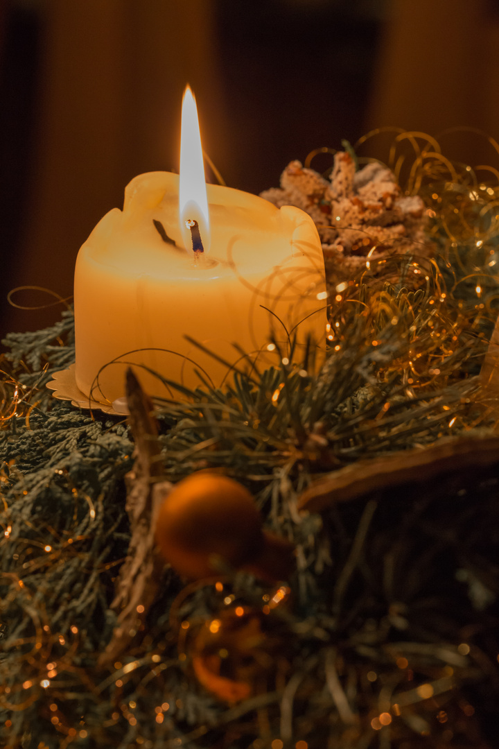 Weihnachtskerze Foto & Bild gratulation und feiertage, weihnachten