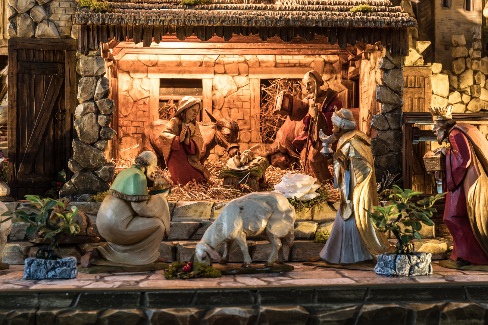Weihnachtskrippe Detail I Foto & Bild gratulation und feiertage