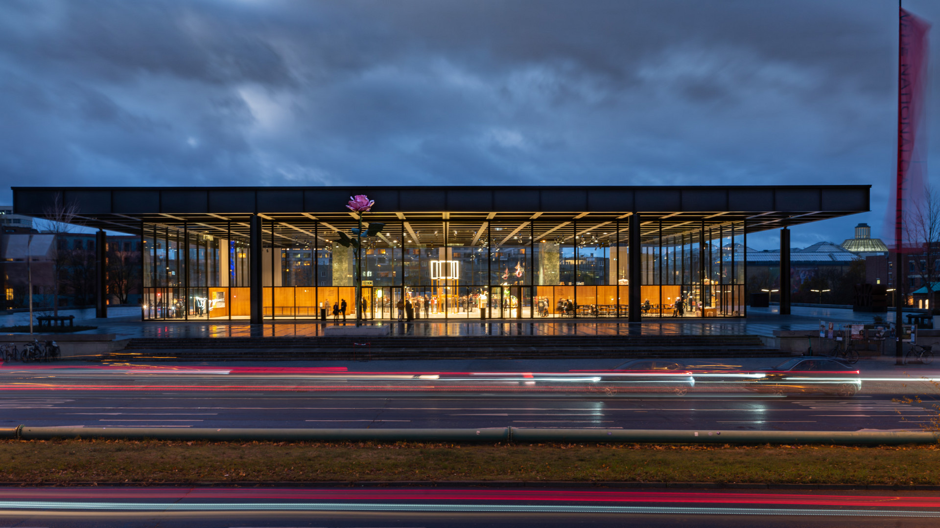 Weihnachtsleuchten Neue Nationalgalerie