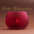 Weihnachtslicht - rote Kugel