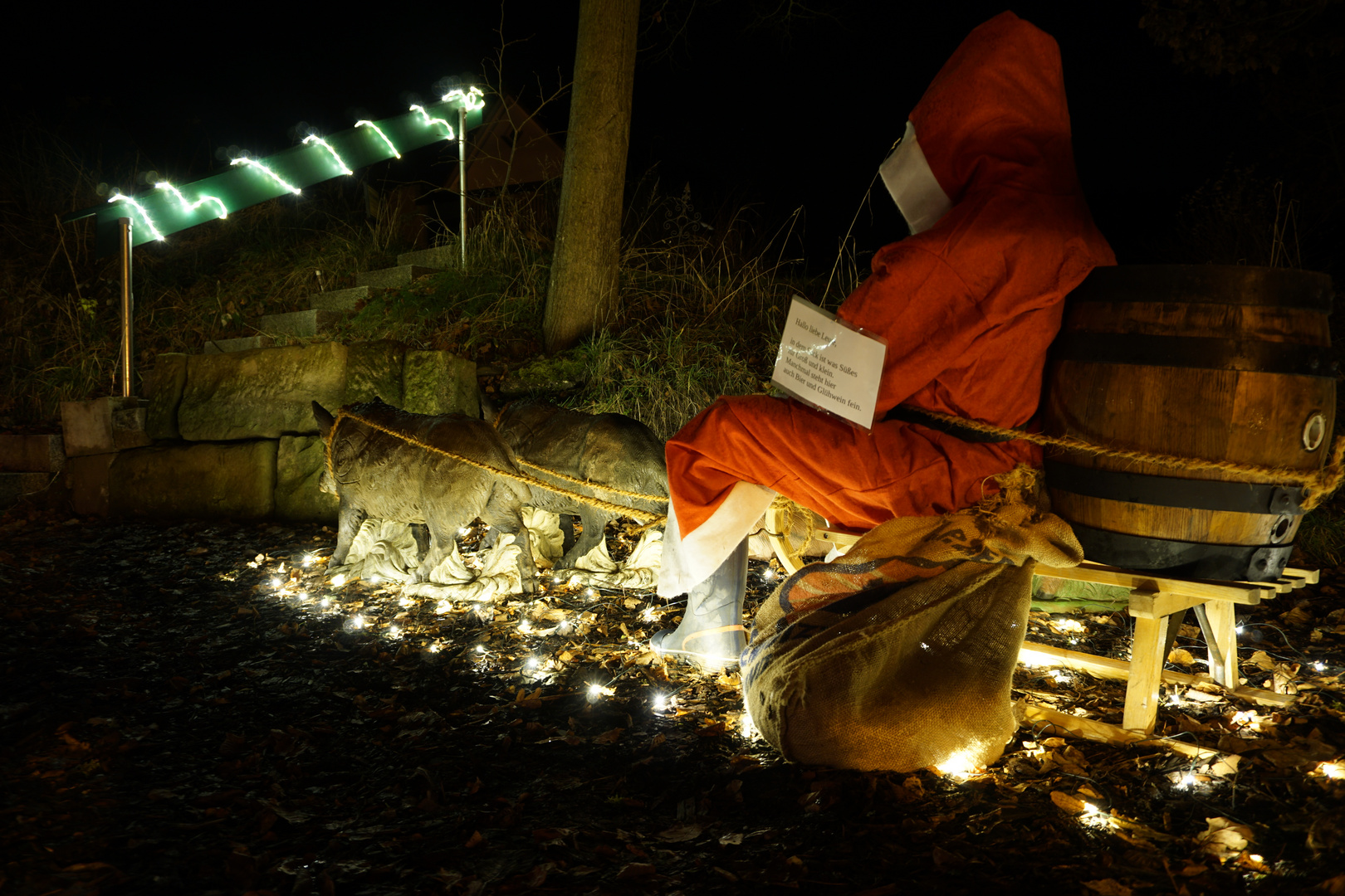 Weihnachtsmann bringt Bier