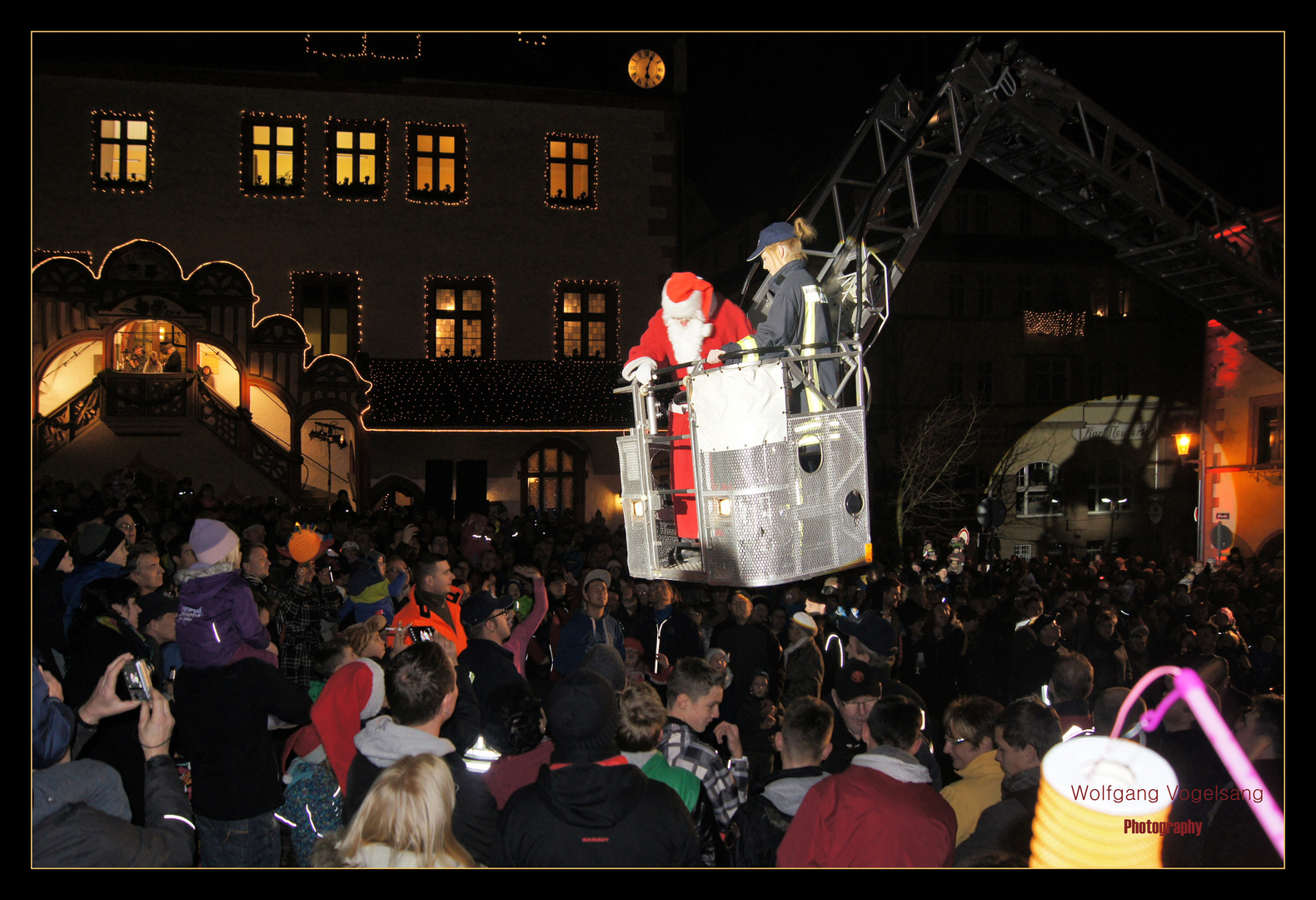 Weihnachtsmann von oben ...