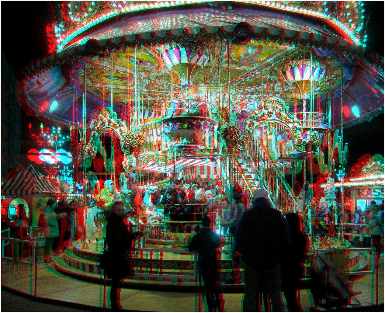 Weihnachtsmarkt (3D-Foto)