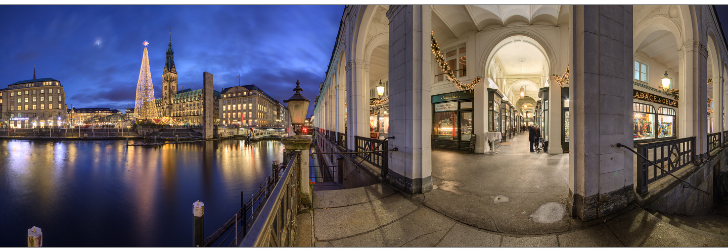 Weihnachtsmarkt am Hamburger Rathaus