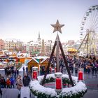 Weihnachtsmarkt auf dem Domplatz in Erfurt