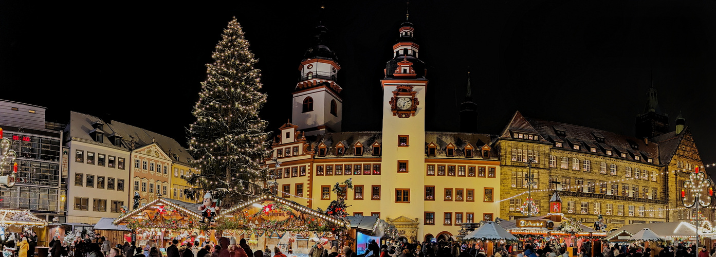 Weihnachtsmarkt Chemnitz 2022.