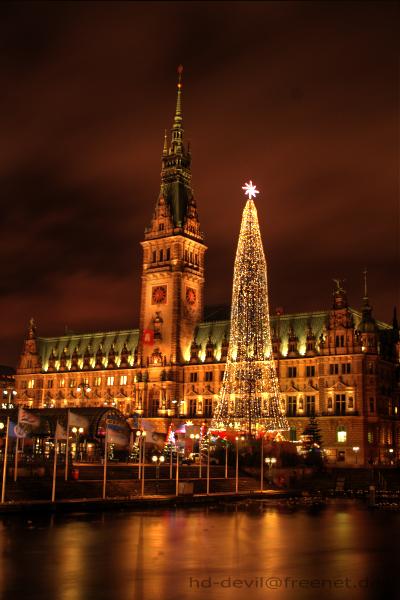 Weihnachtsmarkt Hamburger Rathaus