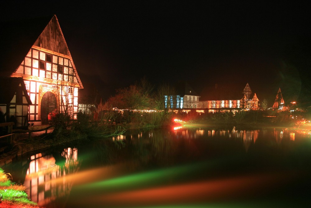 Weihnachtsmarkt im Freilichtmuseum Detmold Foto & Bild architektur