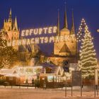 Weihnachtsmarkt im Schnee