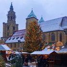 Weihnachtsmarkt im Schneegestöber
