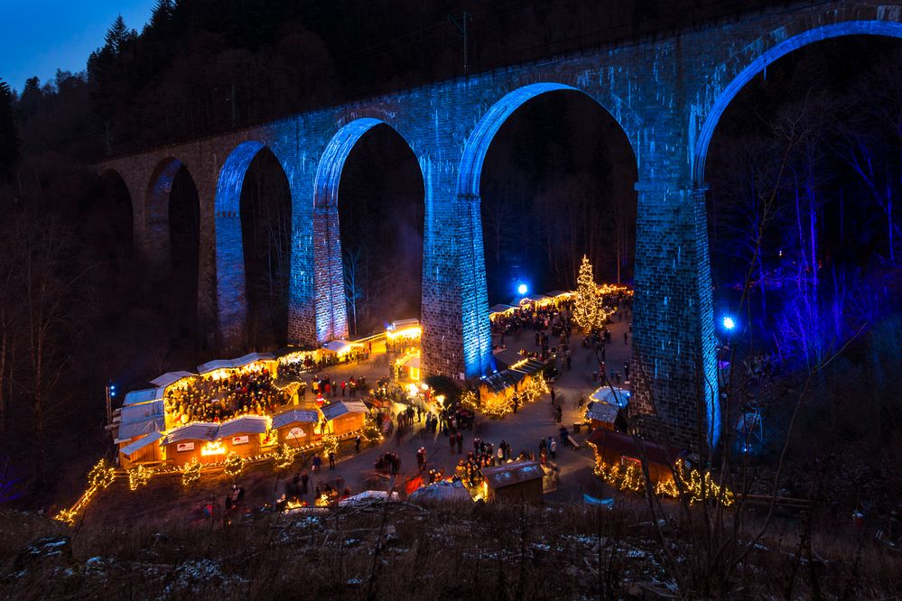 Weihnachtsmarkt in der Ravennaschlucht Foto & Bild deutschland