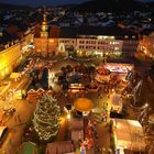 Weihnachtsmarkt in Eisenach, aus der Hand im Riesenrad.