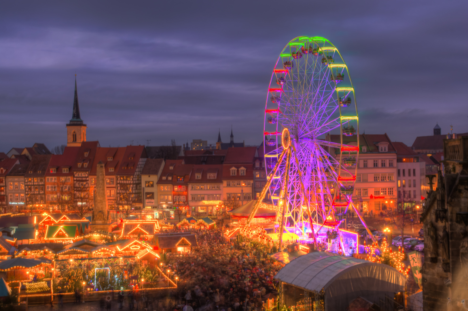 Weihnachtsmarkt in Erfurt HDR