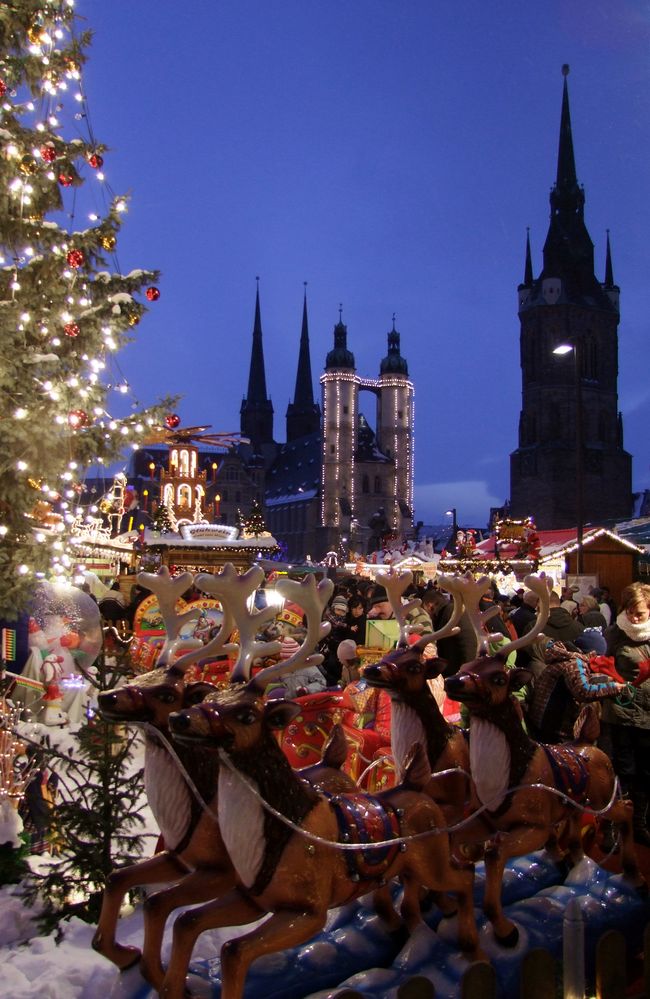 Weihnachtsmarkt in Halle Saale