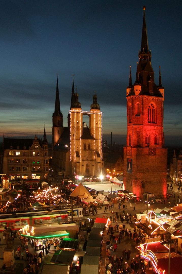 Weihnachtsmarkt in Halle/S 2009 Foto & Bild deutschland, europe