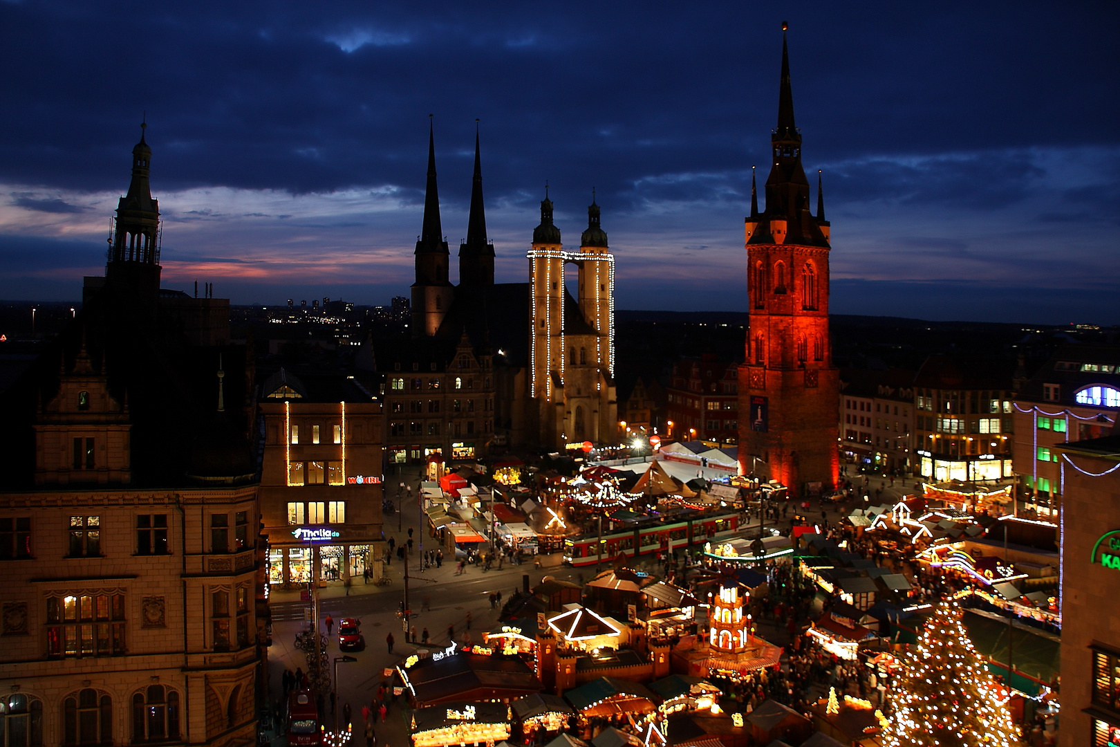 Weihnachtsmarkt in Halle(Saale) [2009] Foto & Bild deutschland