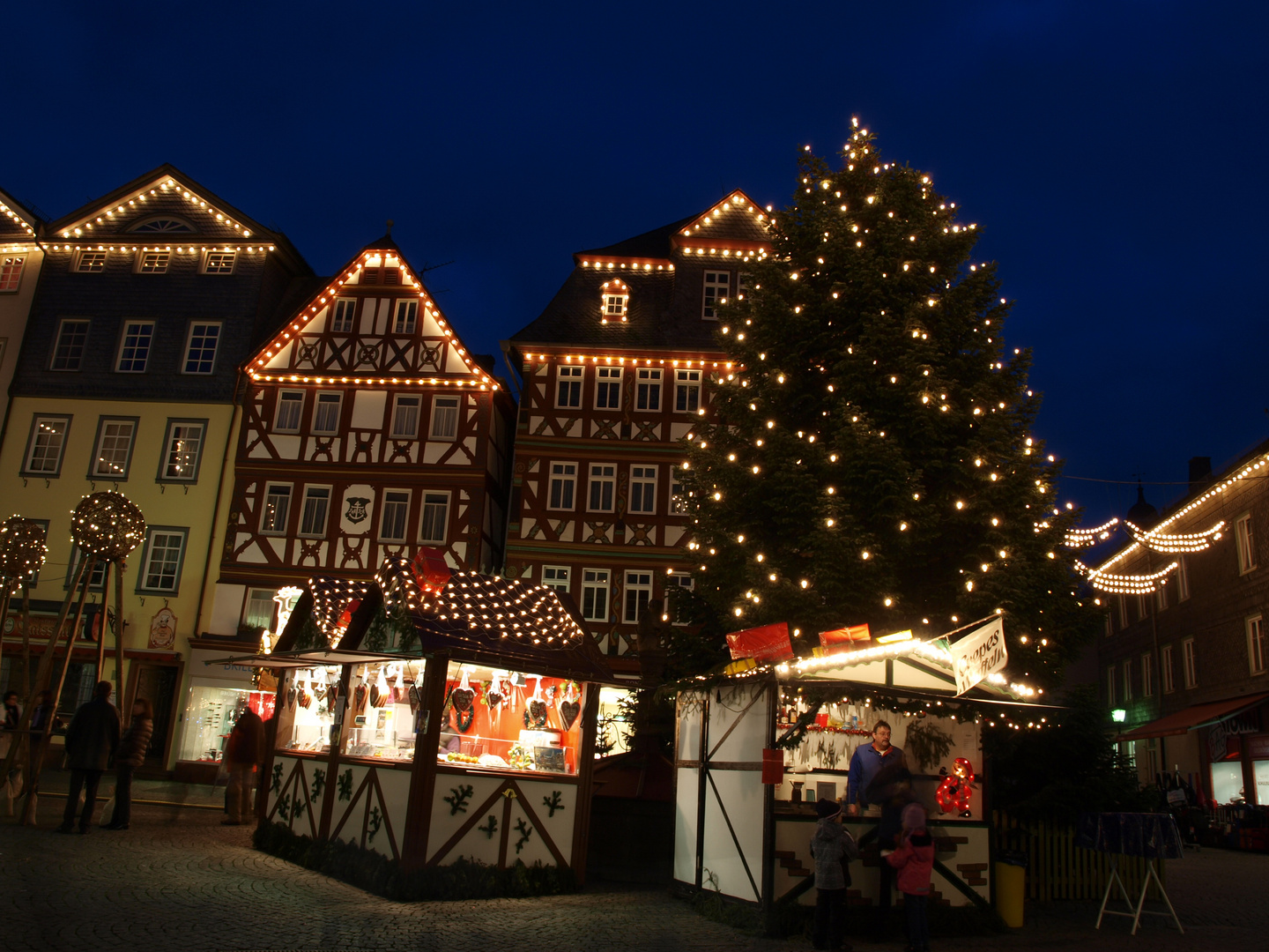 Weihnachtsmarkt in Herborn in Hessen