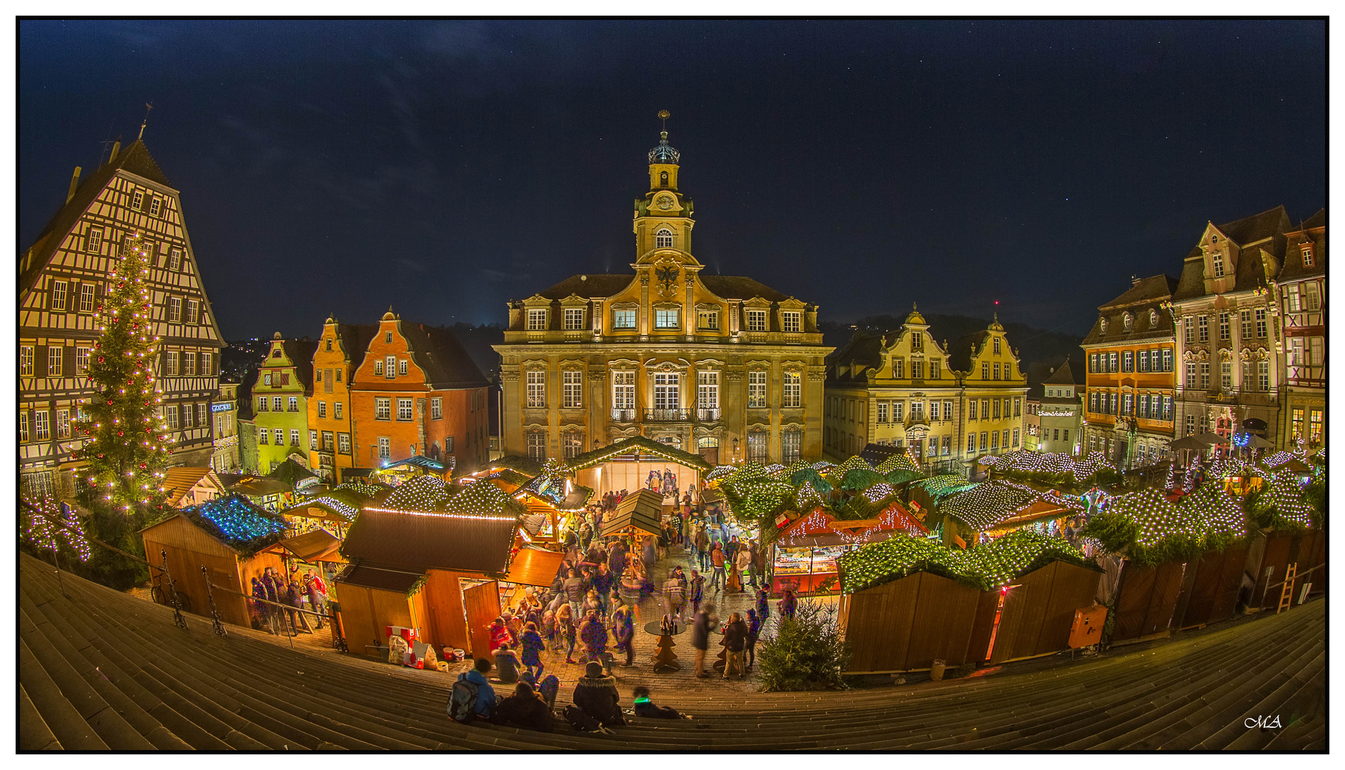 Weihnachtsmarkt in Schwäbisch Hall Foto & Bild motive