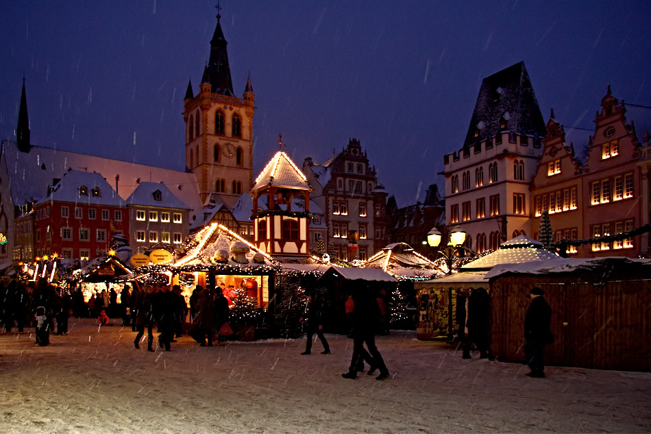 Weihnachtsmarkt in Trier mit Schnee!!!#3