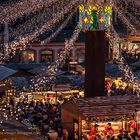 Weihnachtsmarkt Mainz 2014 - Lichterhimmel über dem Marktplatz