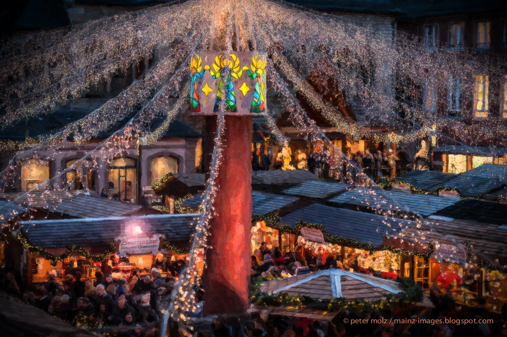 Weihnachtsmarkt Mainz - Lichternetz