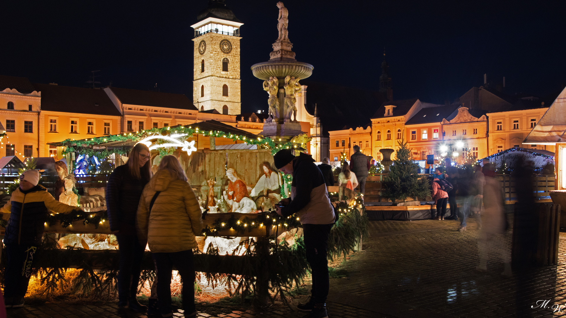 Weihnachtsmarkt mit Krippe Budweis (?eské Bud?jovice)